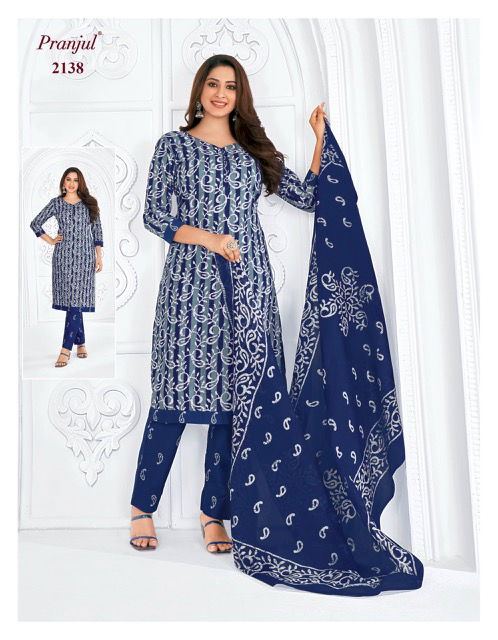 Priyanka Vol 21 By Pranjul Cotton Dress Material Catalog
